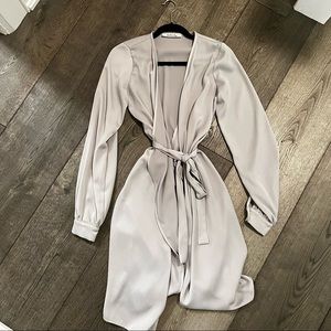 Long Silver/Grey Cardigan- Size XS